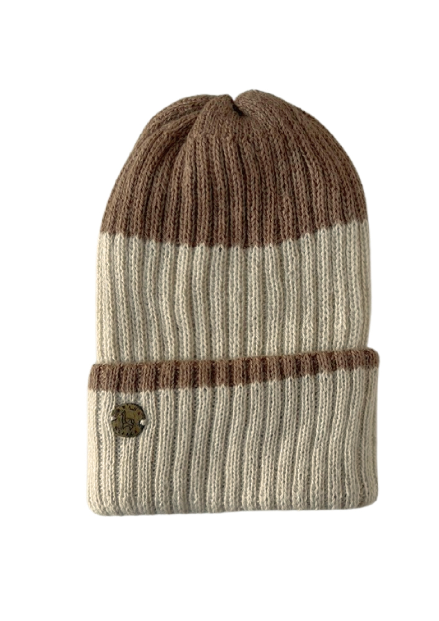 Beanie réversible Genève White & Camel