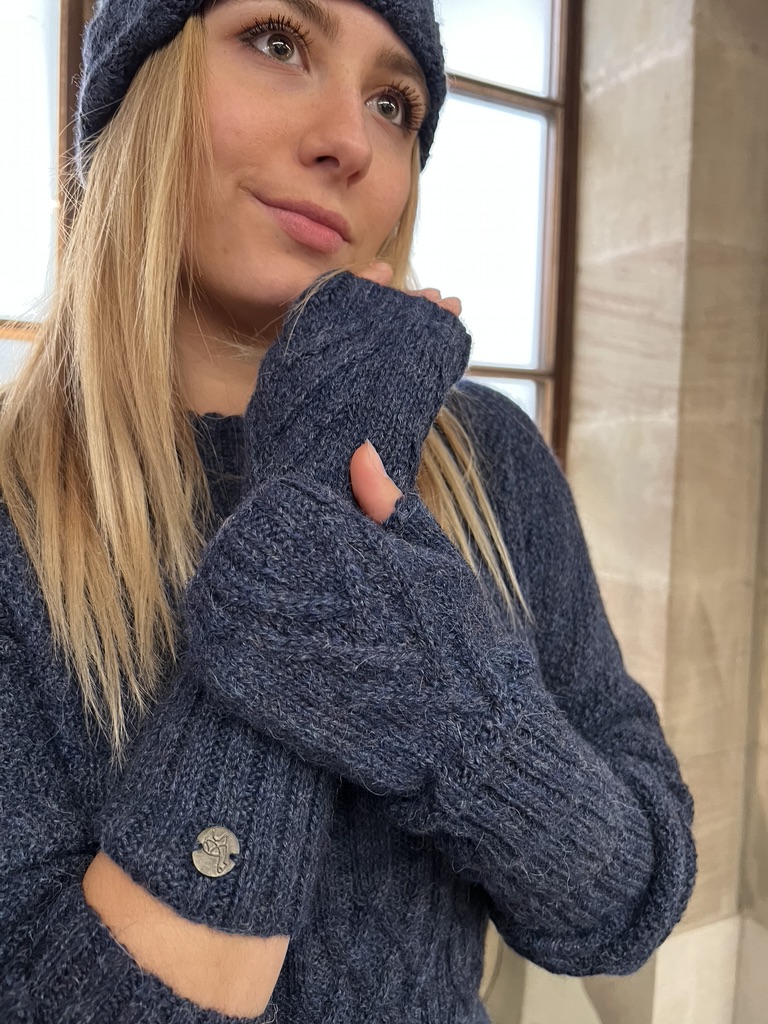 Espiga Mittens Blue jean