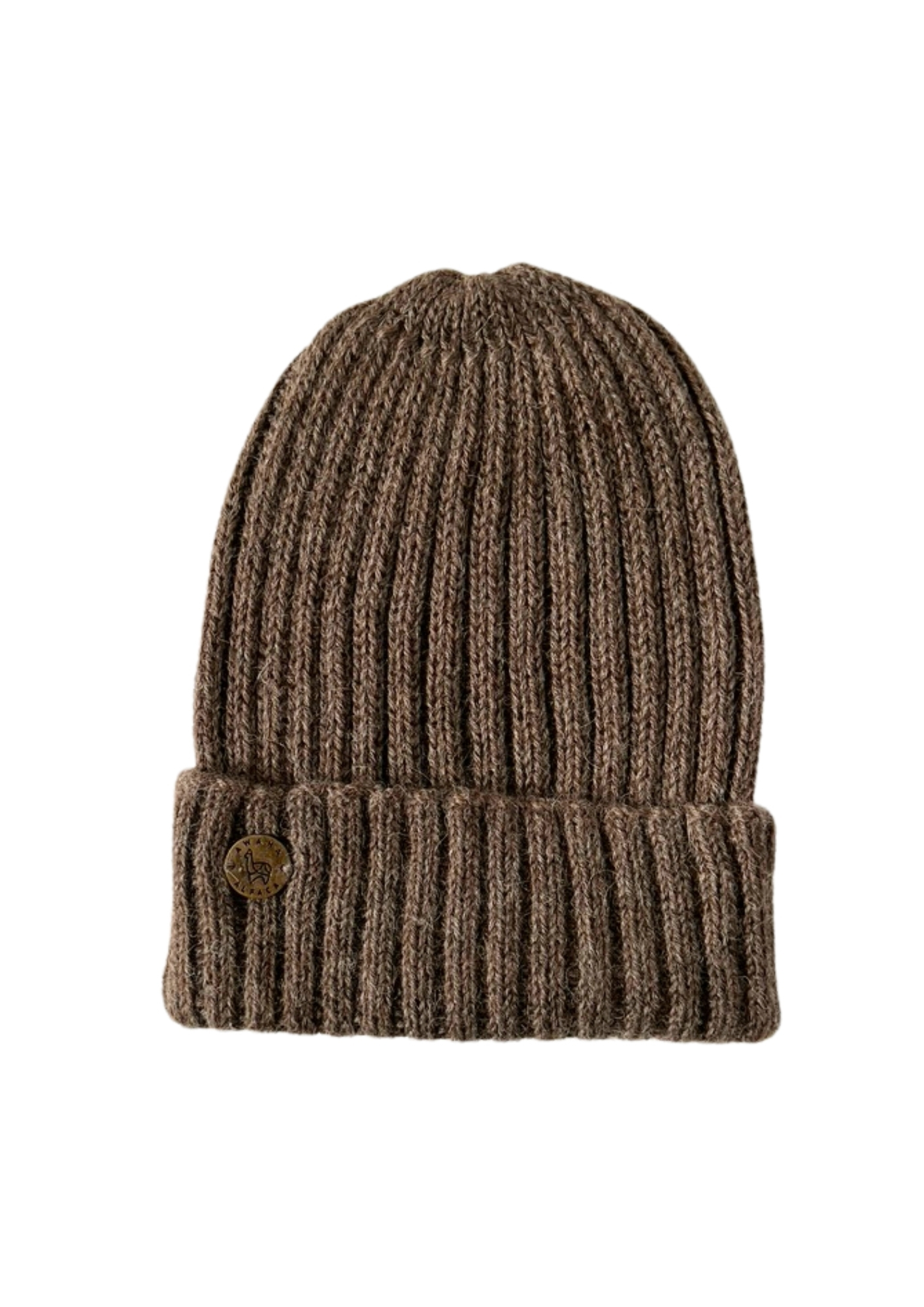 Bonnet Fisherman, 100% Baby Alpaga — Taupe