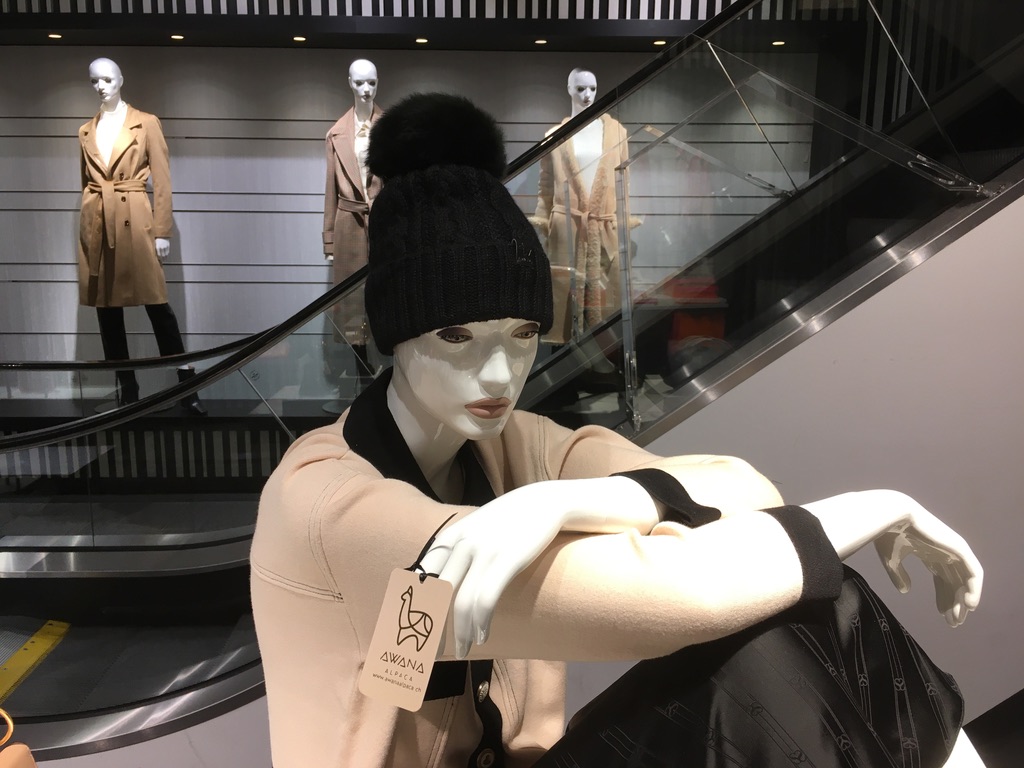 Beanie Black with pompom - Image 2