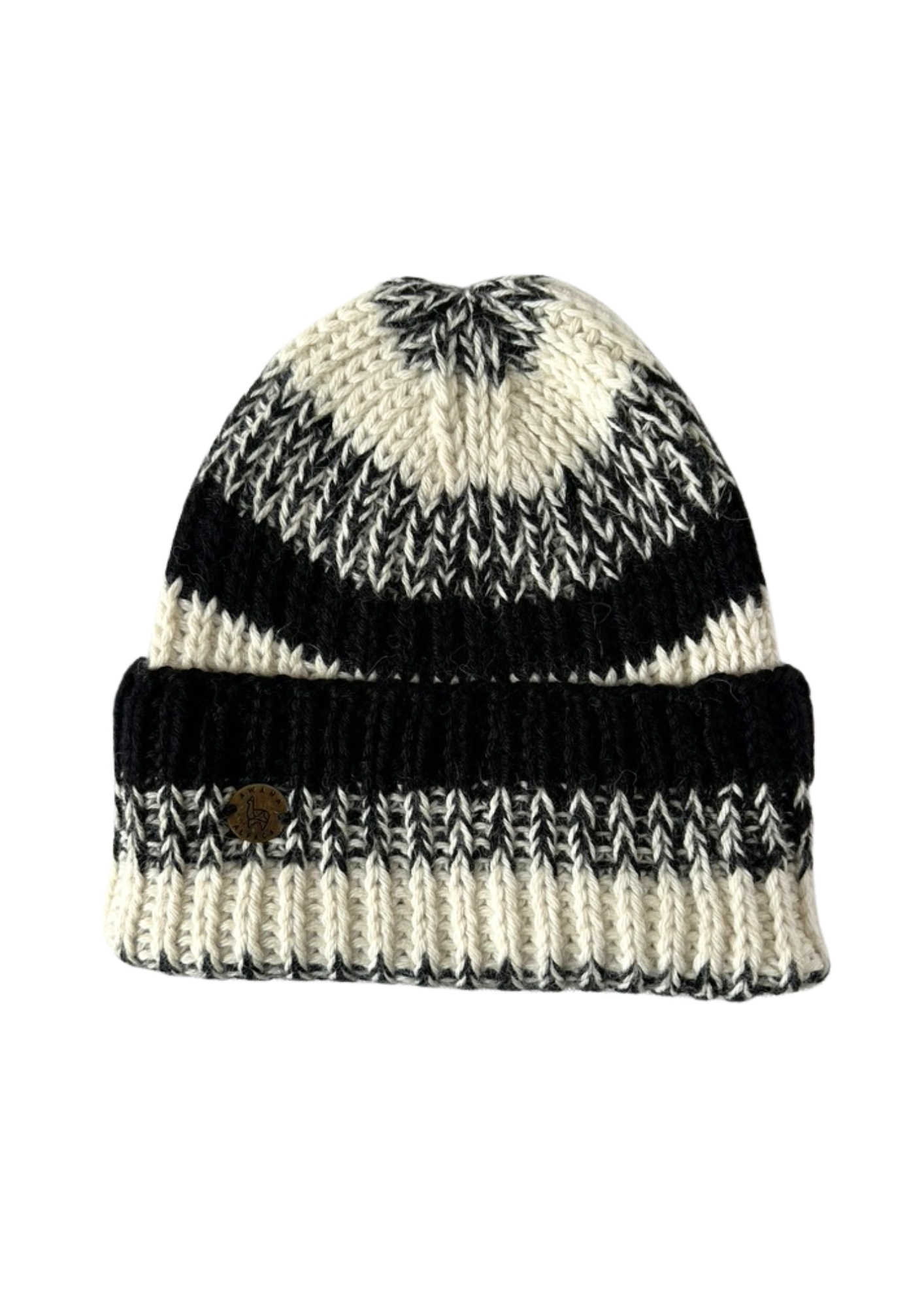 CHUNKY BEANIE Suisse - Mütze - Dégradé Black & White