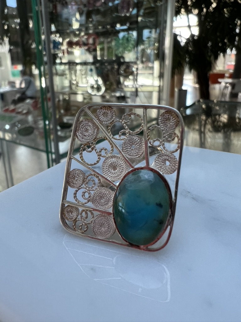 Bague Filigrane Opale des Andes