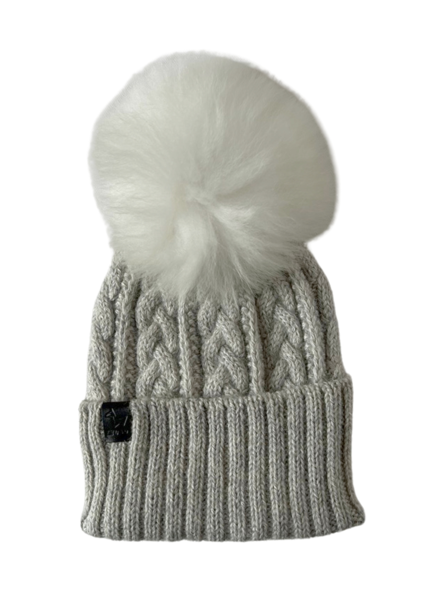 Bonnet Gris avec Pompon