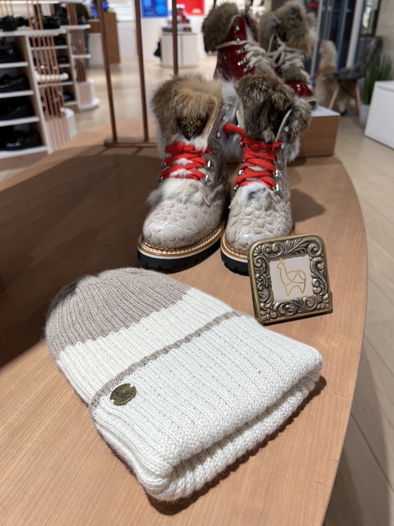 Beanie reversible Genève Blanc & Beige