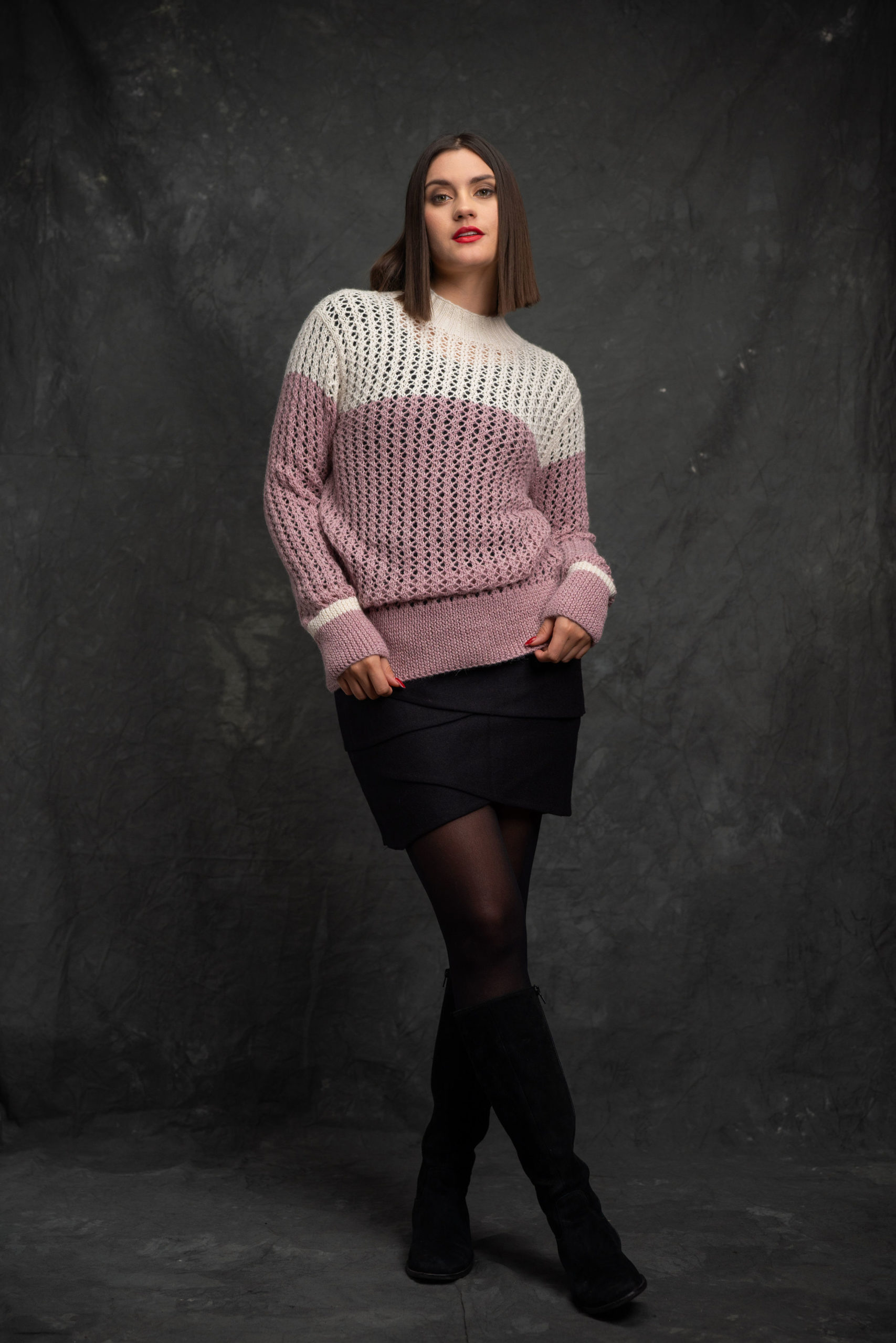 Pull « La Parisienne » Rose