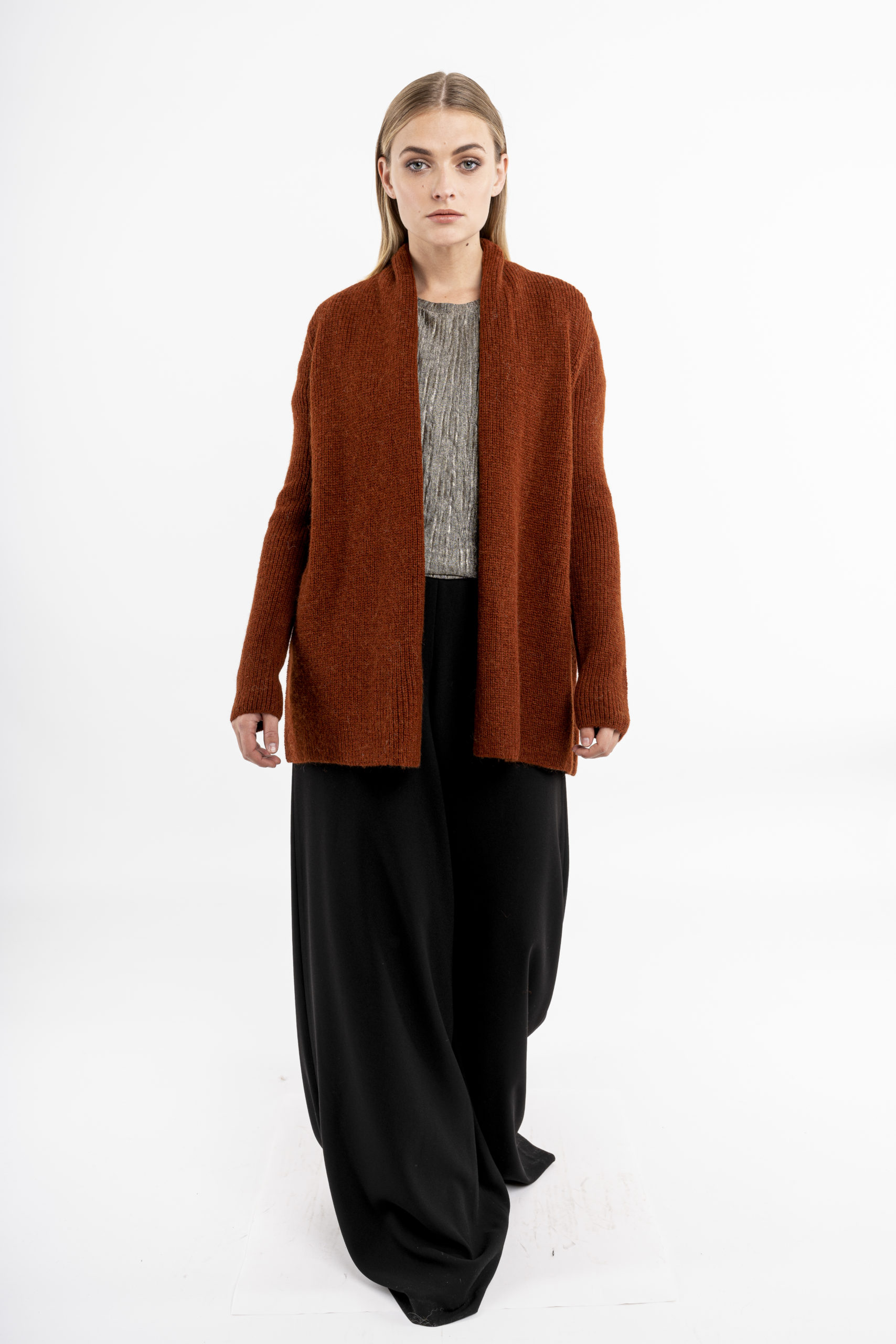 Baby Alpaca Cardigan Ocre - Image 2