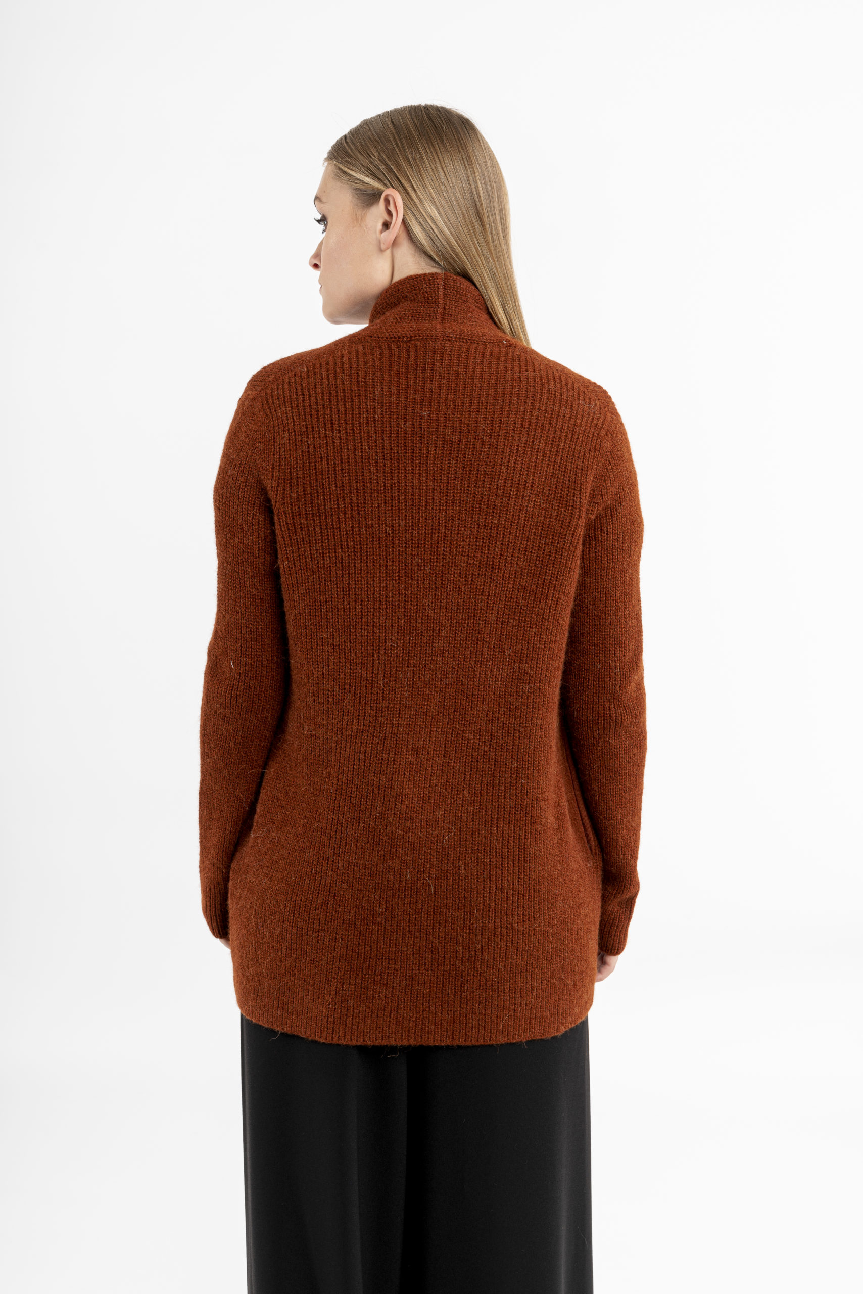 Baby Alpaca Cardigan Ocre - Image 3