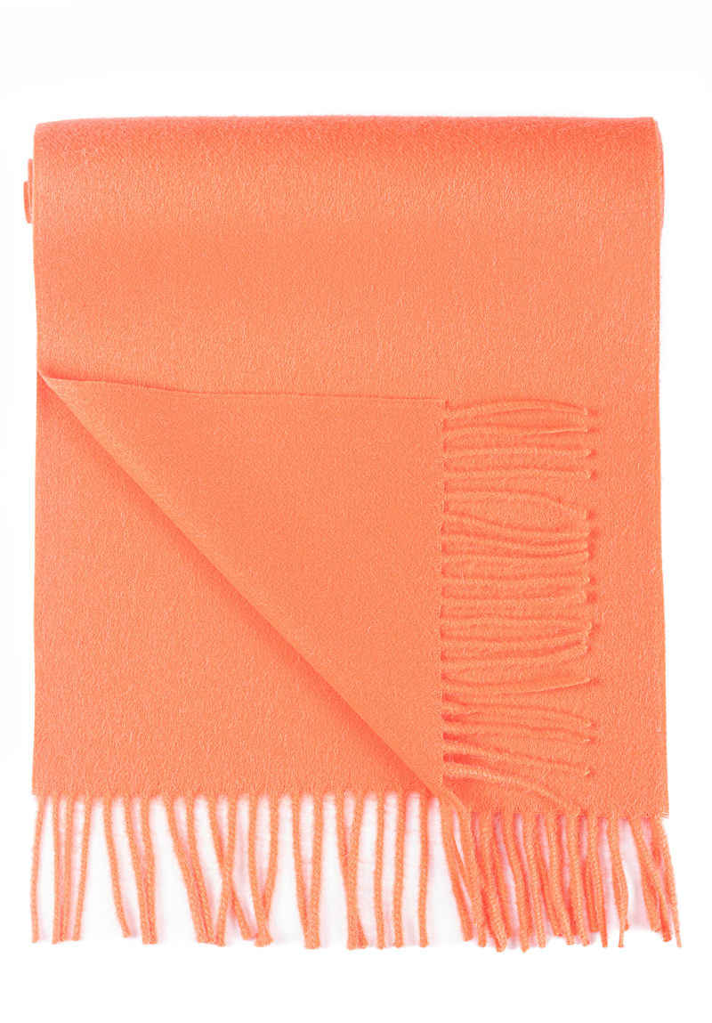 Baby Alpaca Scarf Happy Orange - Image 2