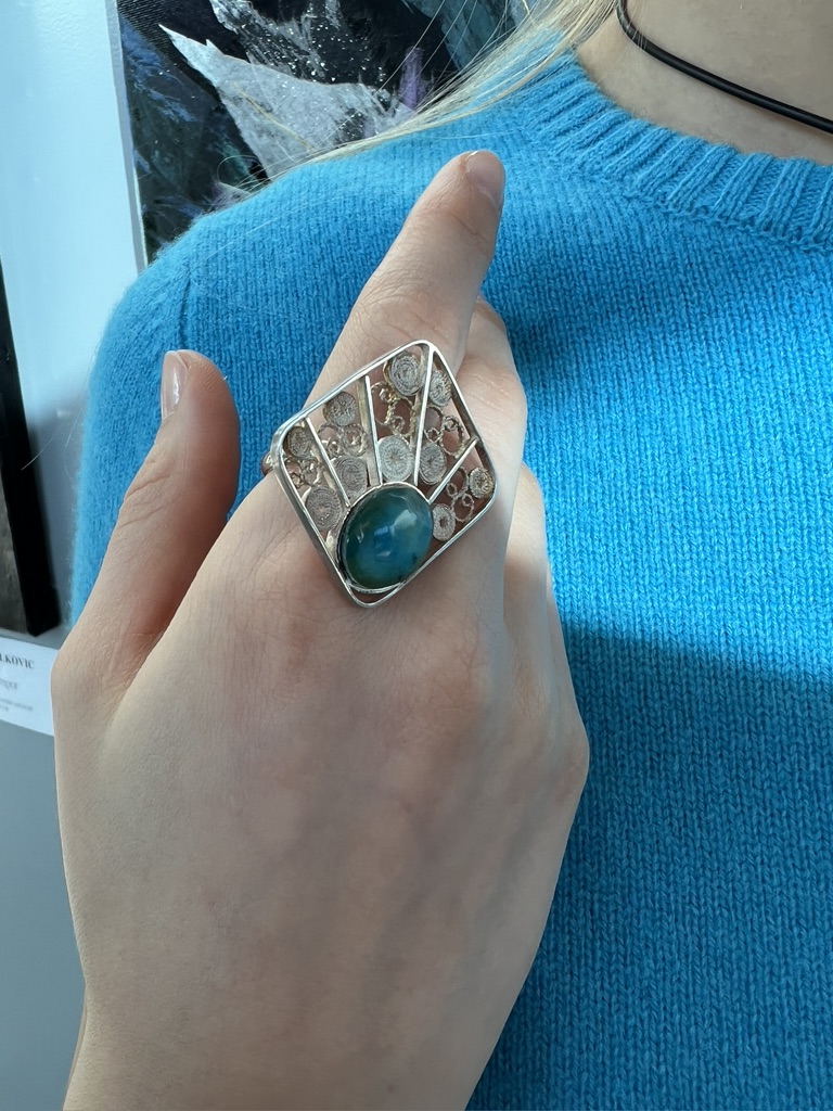 Bague Filigrane Opale des Andes - Image 3