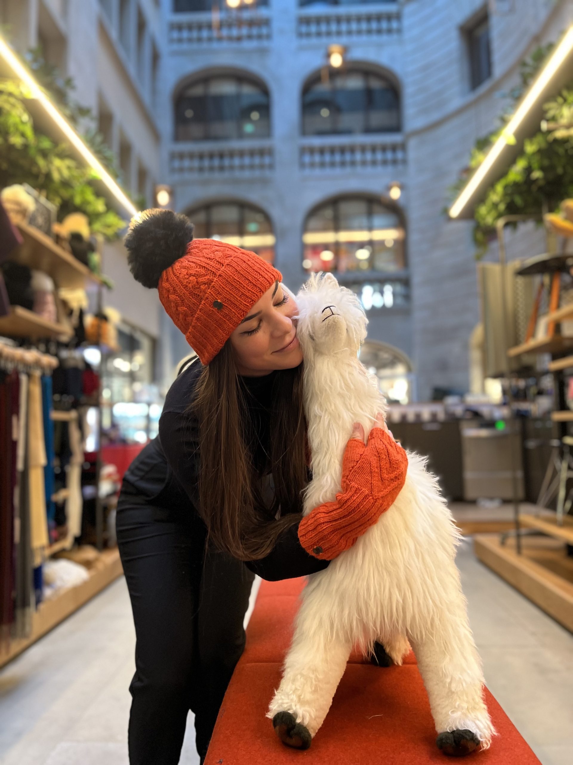 Espiga mittens Orange