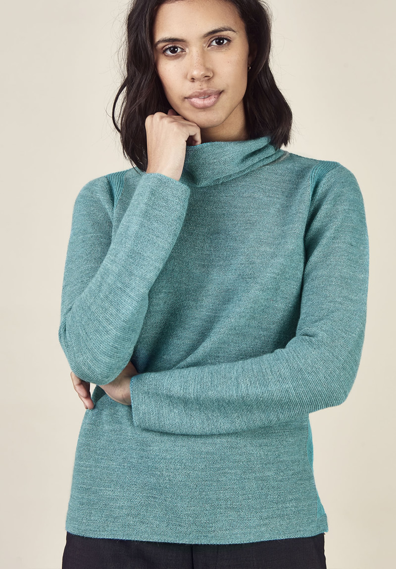 Baby Alpaca Pull City Turquoise - Image 2
