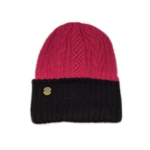 reversible Beanie Fuxia & Black