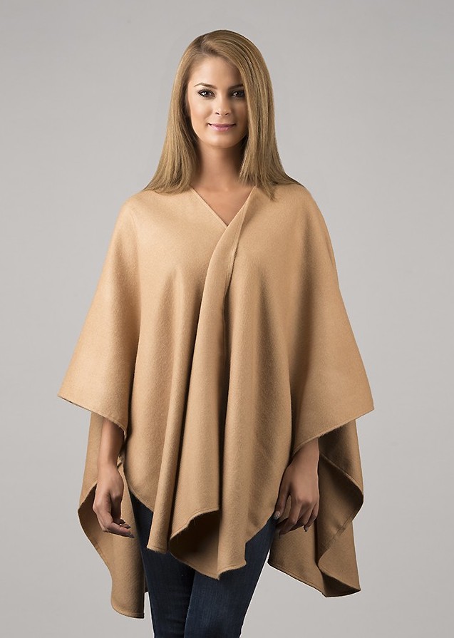 Baby Alpaca Cape Classic Camel