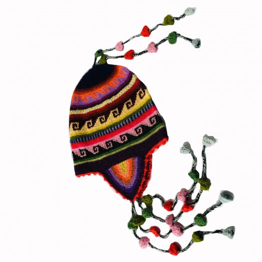 Traditional Chullo Hat with knitted bells