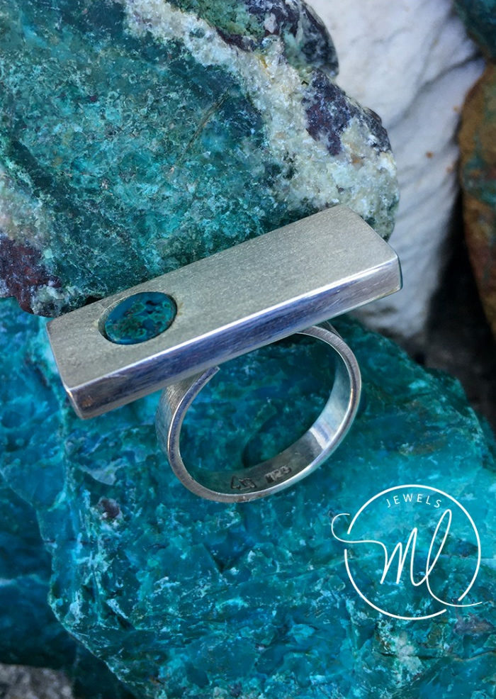 Geometric Ring Chrysocolle