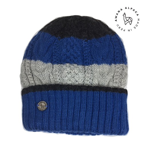 Reversible beanie electric Gray & Black